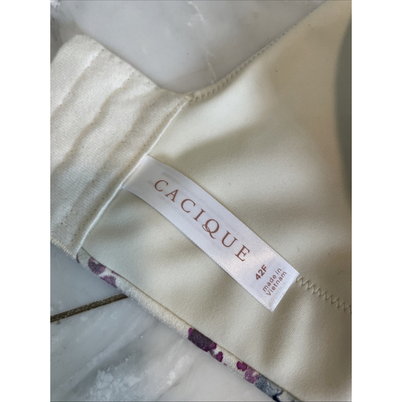 CACIQUE floral bra size 42F full coverage - Picture 7 of 8